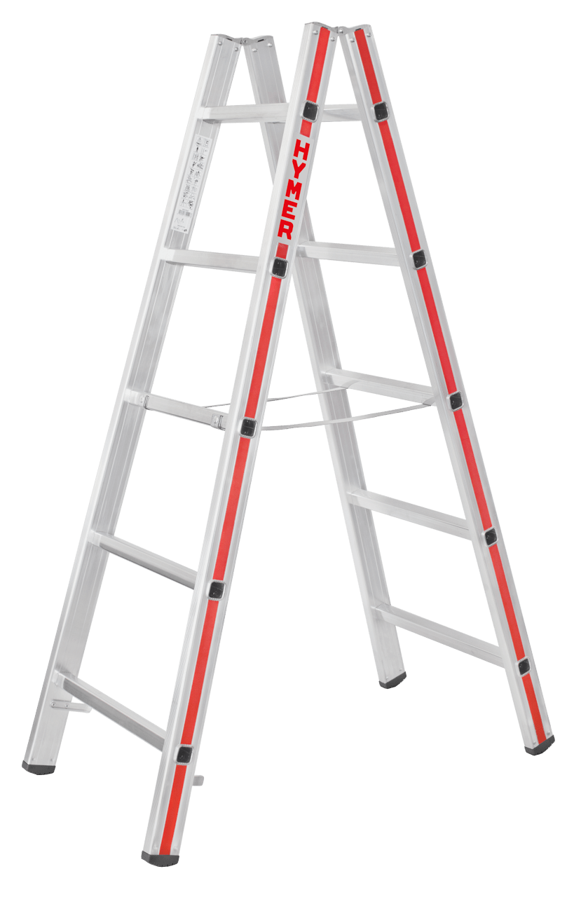 Hymer Sprossenstehleiter 4023, beidseitig begehbar - Topleiter