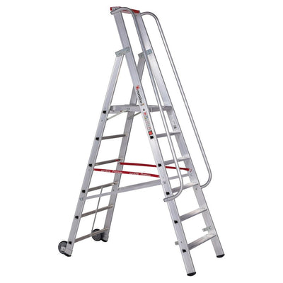 euroline 32677 PREMIUM line Alu - Stufenstehleiter mit grosser Standplattform - Topleiter