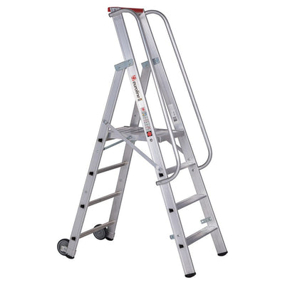 euroline 32677 PREMIUM line Alu - Stufenstehleiter mit grosser Standplattform - Topleiter