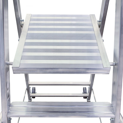 euroline 32677 PREMIUM line Alu - Stufenstehleiter mit grosser Standplattform - Topleiter