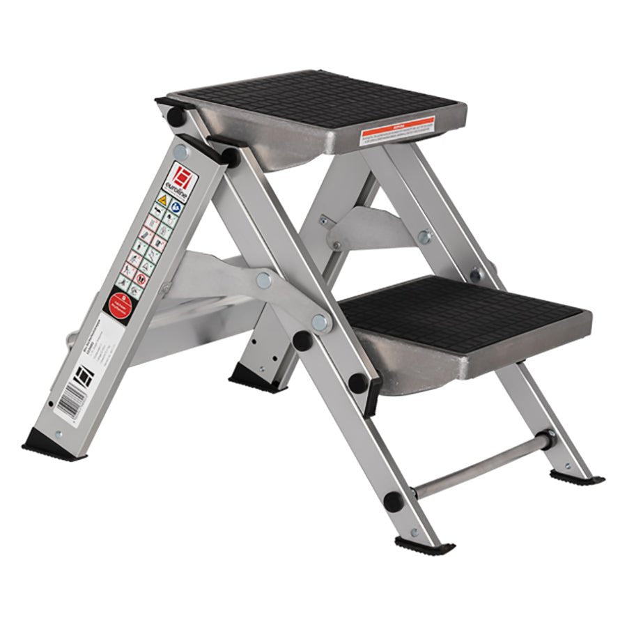 euroline 333 Alu - Sicherheitstreppe klappbar, ohne Bügel - Topleiter