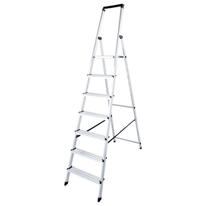 euroline 618 Alu - Haushaltsleiter mit Sicherheitsbrücke - Topleiter