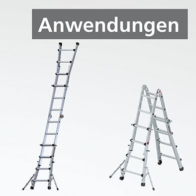 euroline PREMIUM line Alu - Vario - Klappleiter mit Standverbreiterung 31631 - Topleiter