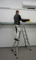 euroline PREMIUM line Alu - Vario - Klappleiter mit Standverbreiterung 31631 - Topleiter