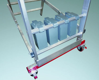 euroline PREMIUM line Aluminium - Podestleiter fahrbar, klappbar 32778 - Topleiter