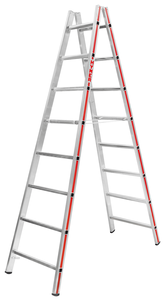 Hymer Sprossenstehleiter 4023, beidseitig begehbar - Topleiter