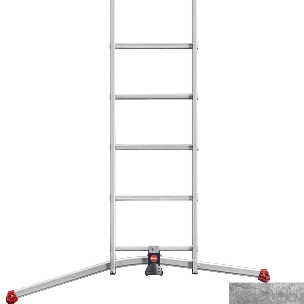 S110 Pro Sprossen - Schiebeleiter mit 3 Dreh - Stufen 2 x 12 Sprossen - Topleiter