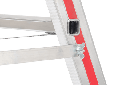 Stufenstehleiter 8224 mit Rollen, beidseitig begehbar - Topleiter