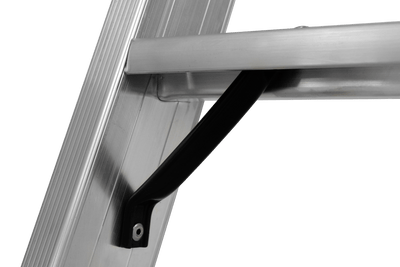 Stufenstehleiter 8226 mit Plattform und Rollen, einseitig begehbar - Topleiter