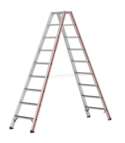 Stufenstehleiter 8624 R13, beidseitig begehbar - Topleiter