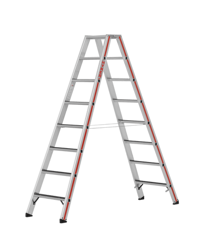 Stufenstehleiter 8624 R13, beidseitig begehbar - Topleiter